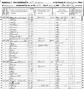 1850 federal census of Walker County, Alabama (pp. 293A-B), showing the family of James Dutton and their neighbors. 